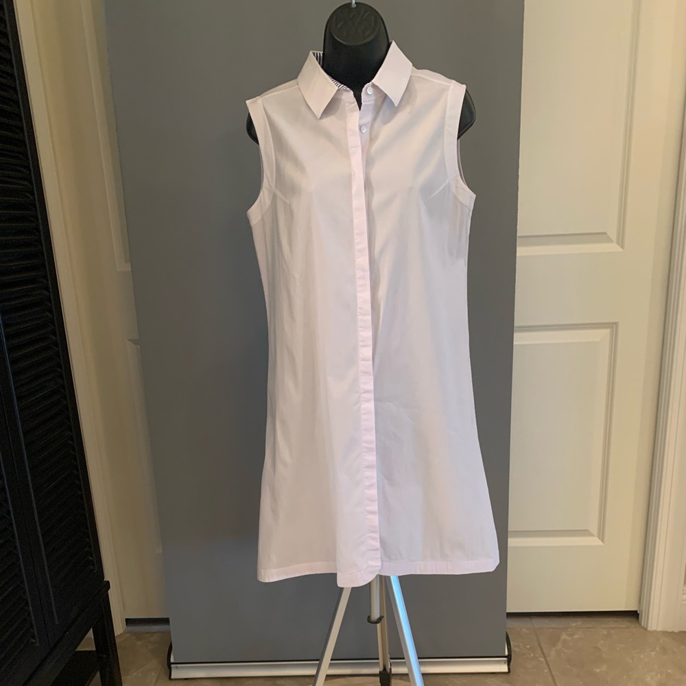 Saks 5th Avenue White Sleeveless Dress